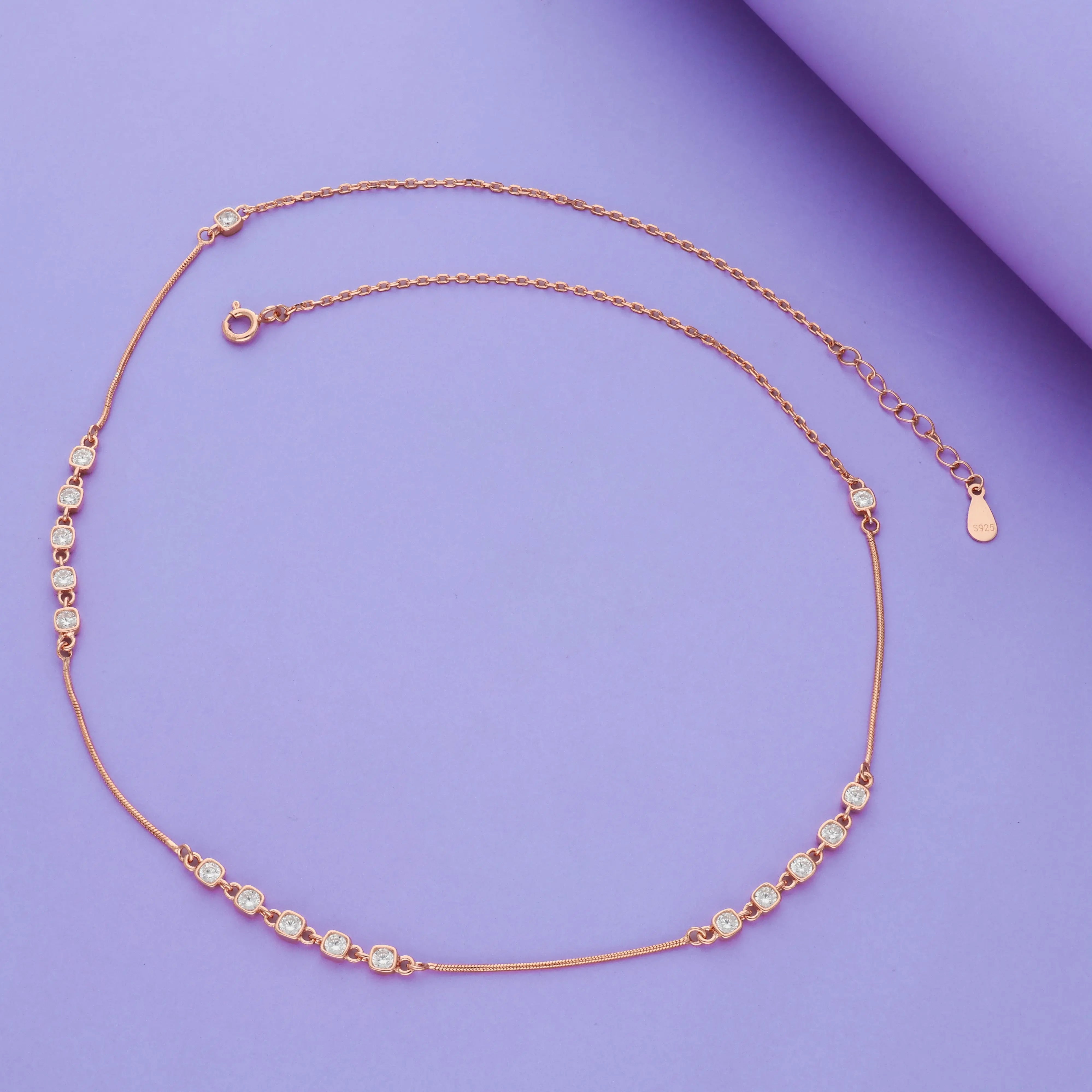 Festive Charm 925 Sterling Silver Chain Necklace