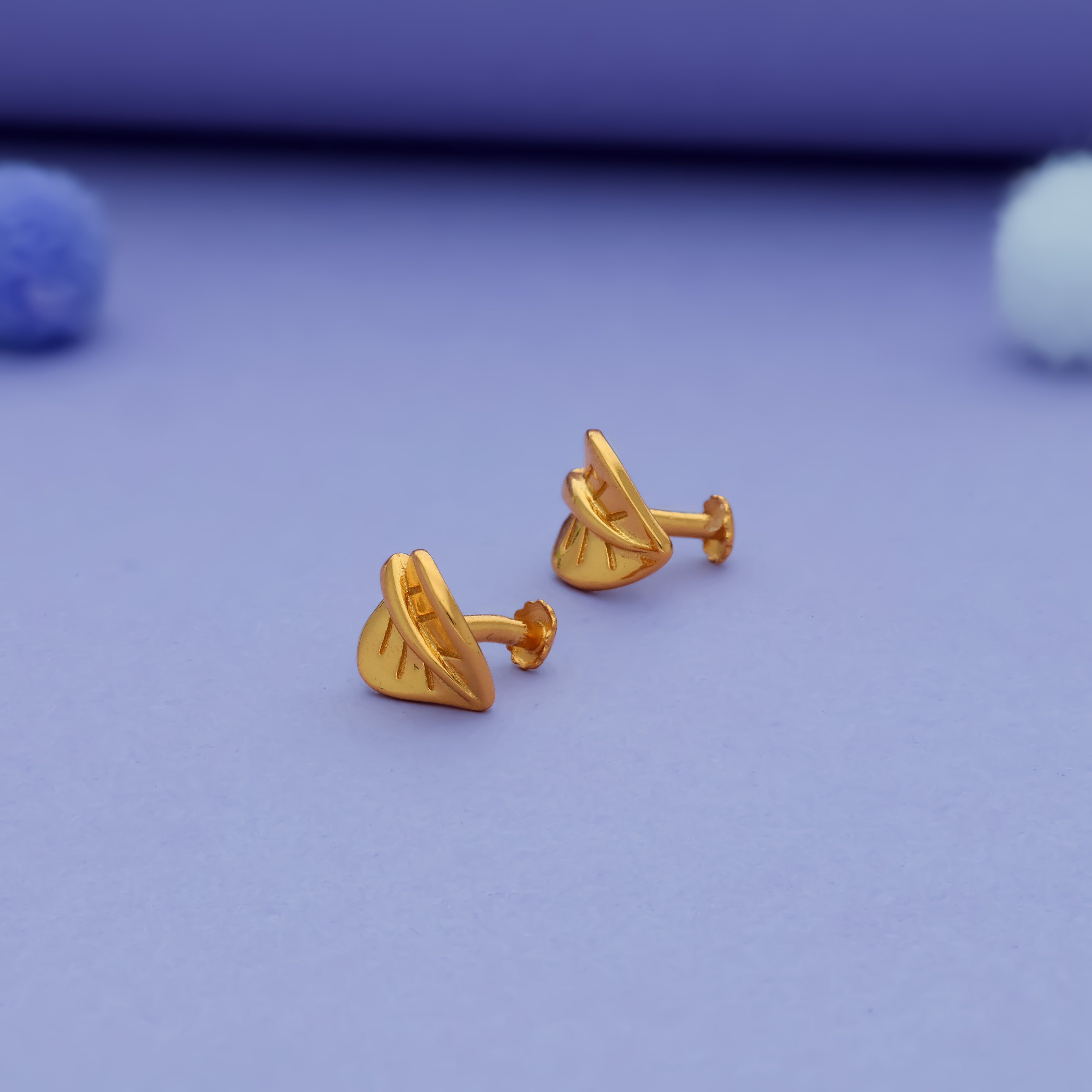 Leaf Charm 925 Sterling Silver Kids Stud (3+ Yrs)
