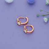 Frosty Penguin 925 Silver Kid Hoop Earring (3+ Yrs)