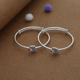 Puppy Pals Silver Kids Bangles (0-5 Years) | 925 Hallmark | Daily Wear Gift for Kids
