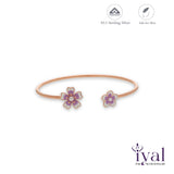 Rosaline Drift 925 Rose Gold Polish Women Silver Kada