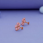 Floral Silver Studs for Kids with South Screw (3+ Yrs)