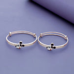 925 Silver Classic Mickey Mouse Adjustable Kids Bangles (0-5 Yrs)