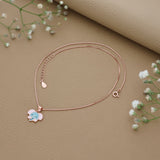 Cuddly Elephant Rose Gold Polish 925 Silver Kids Chain Pendant (3+ Years)