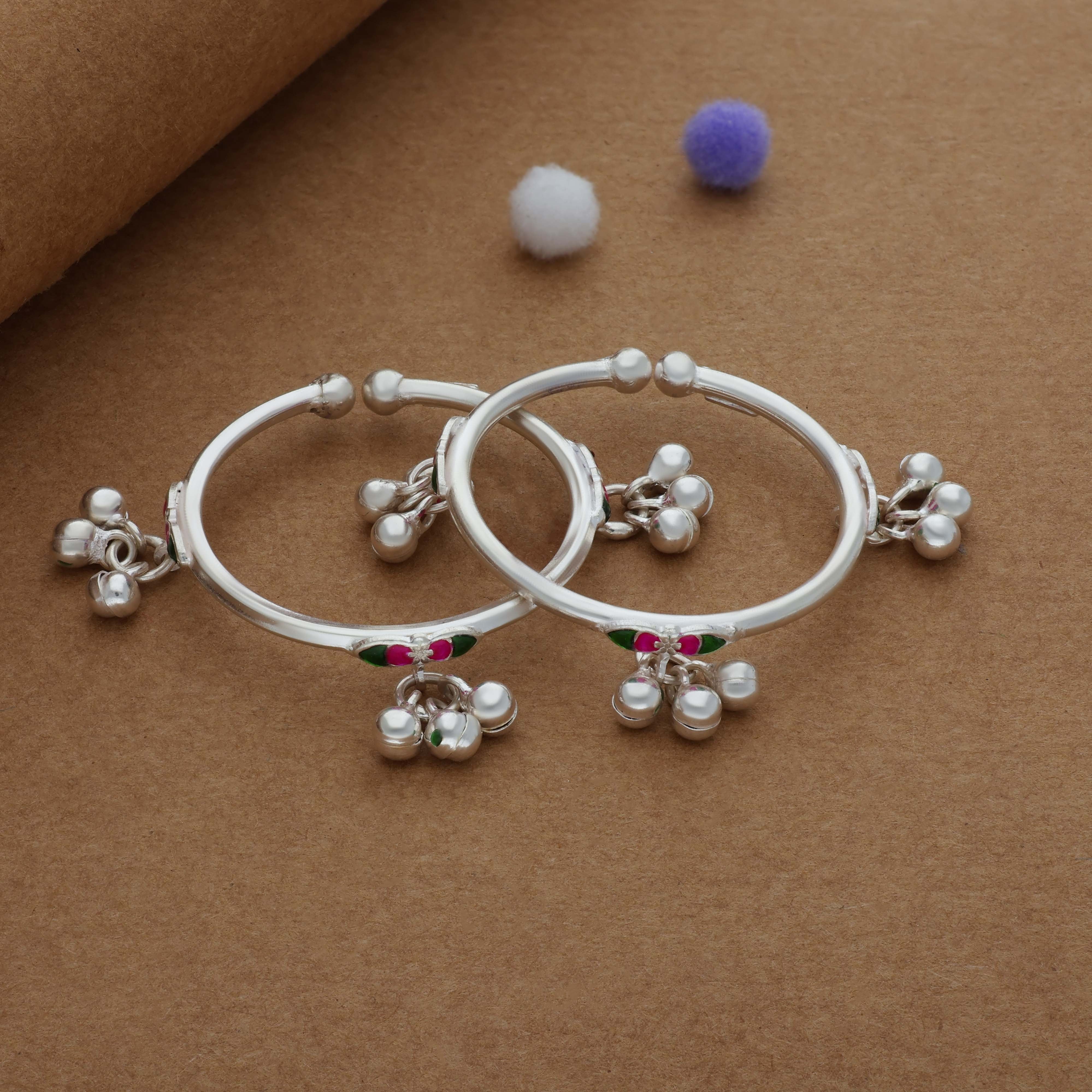 Komal Jhankar 925 Silver Kid Anklet(0-6Months)