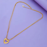 Heart Glow 925 Silver Layered Chain Necklace