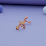 Yellow Giraffe 925 Sterling Silver Kids Stud (3+ Yrs)