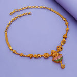 Sri Lakshmi Lotus 925 Silver Adjustable Necklace