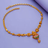 Sri Lakshmi Lotus 925 Silver Adjustable Necklace