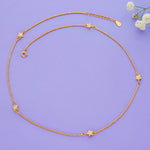 Star Stone Charm 925 Sterling Silver Chain Necklace