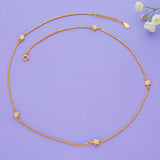 Star Stone Charm 925 Sterling Silver Chain Necklace