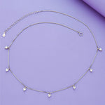 sterling silver heart charm necklace