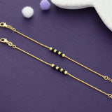 Aura Gold Polish 925 Silver Kid Anklet (0-6Months)