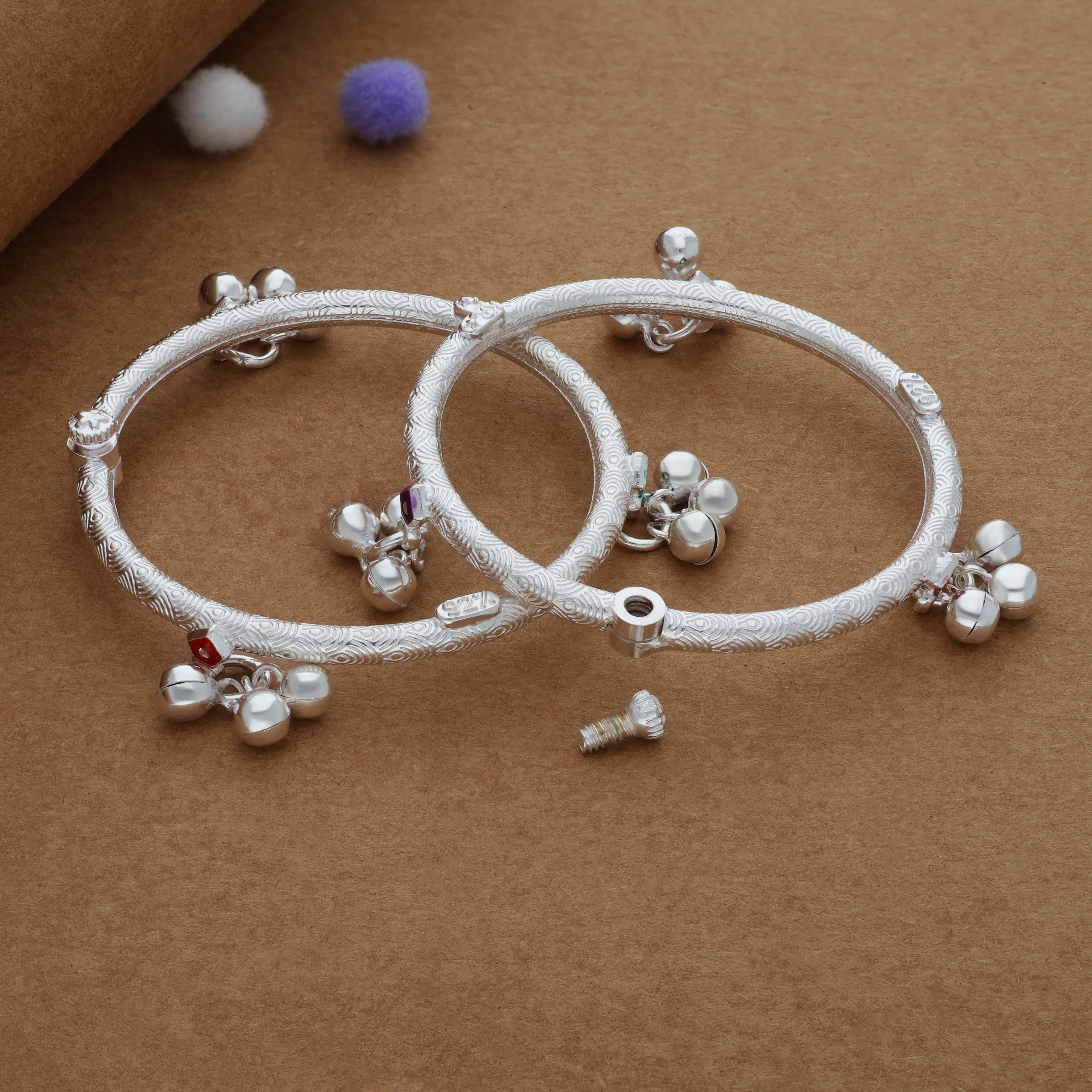 Chinni Ghungroo 925 Silver Traditional Kid Anklet(6M-1Yrs)