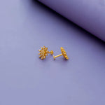 Endearing Gold Polish 925 Silver Earrings