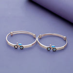 925 Silver Joyful Bicycle Kids Bangles (0-5 Yrs)