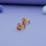 Lavender Fairy Mushroom 925 Silver Earrings