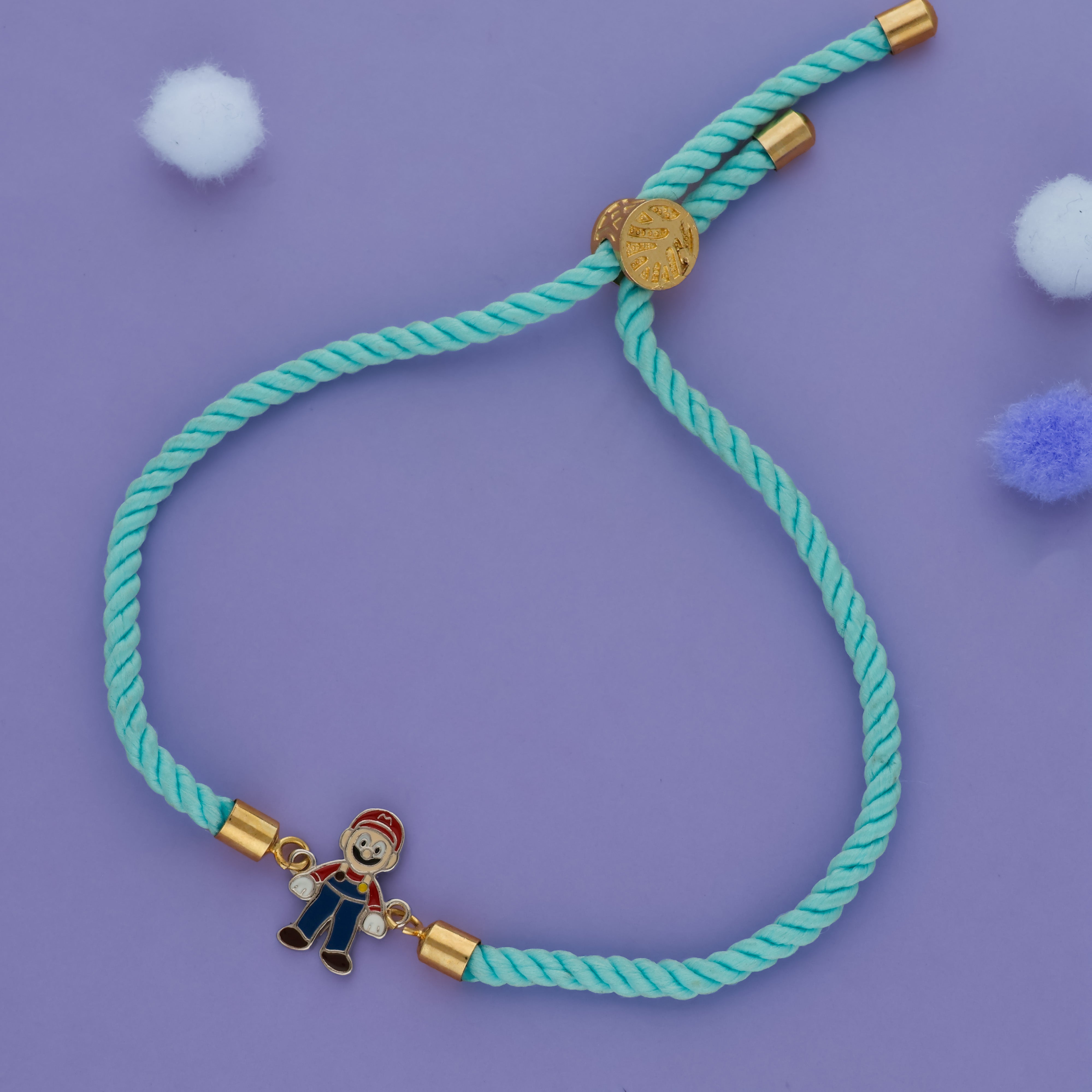 Happy Joker 925 Silver Rakhi