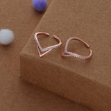 V Shine Rose Gold 925 Silver Toering