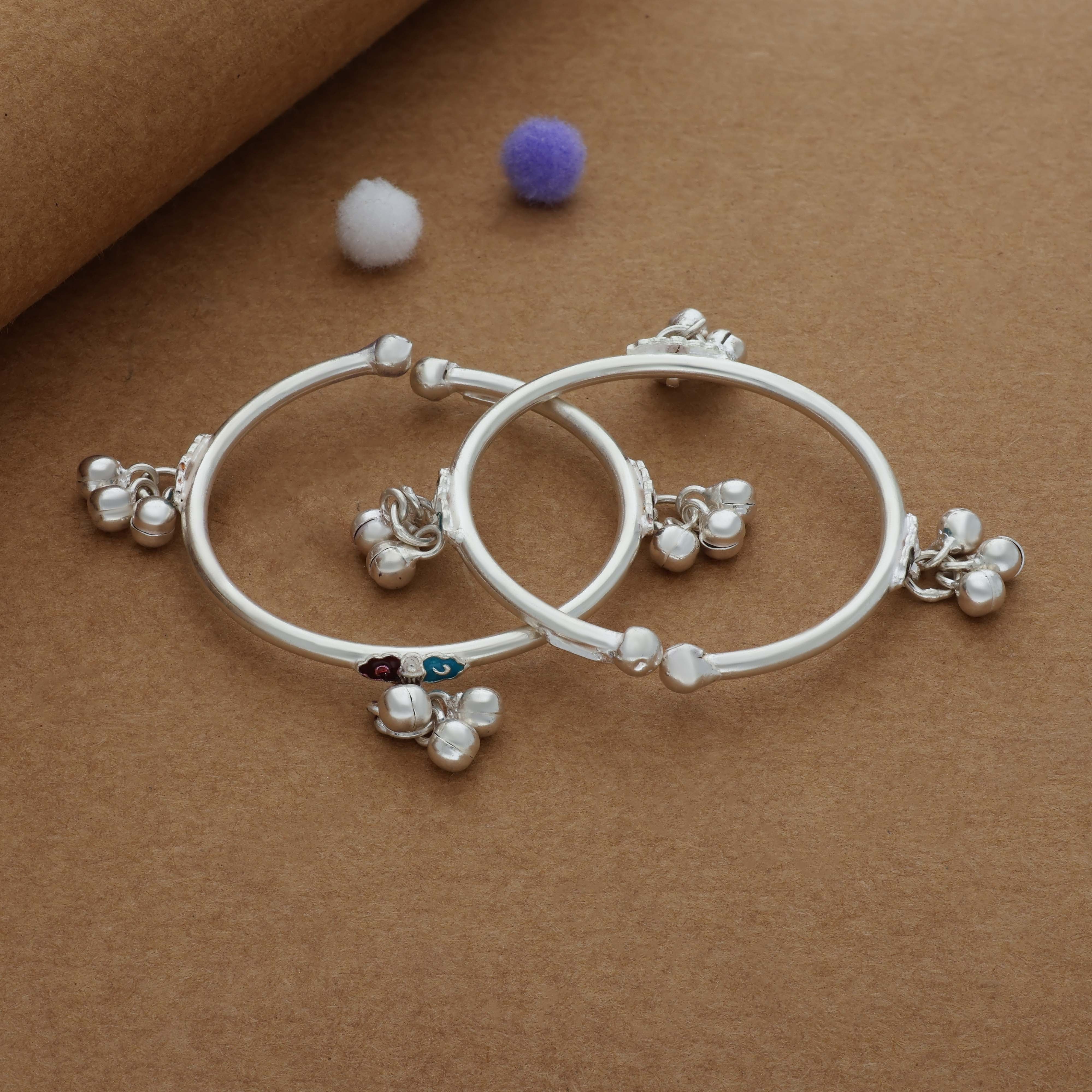 Anmol Jhilmil 925 Silver Kid Anklet(1-2Yrs)