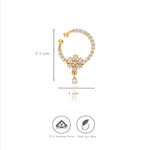 925 Sterling Silver Gold-Plated Teardrop Septum