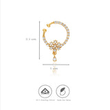 925 Sterling Silver Gold-Plated Teardrop Septum