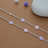 Pure Blossom Silver Anklet(2-4 Yrs)