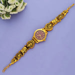 Vintage Darbar Gold Polish 925 Traditional Watch for Women