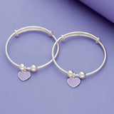 Sweetheart Bloom 925 Sterling Silver Kid Bangles
