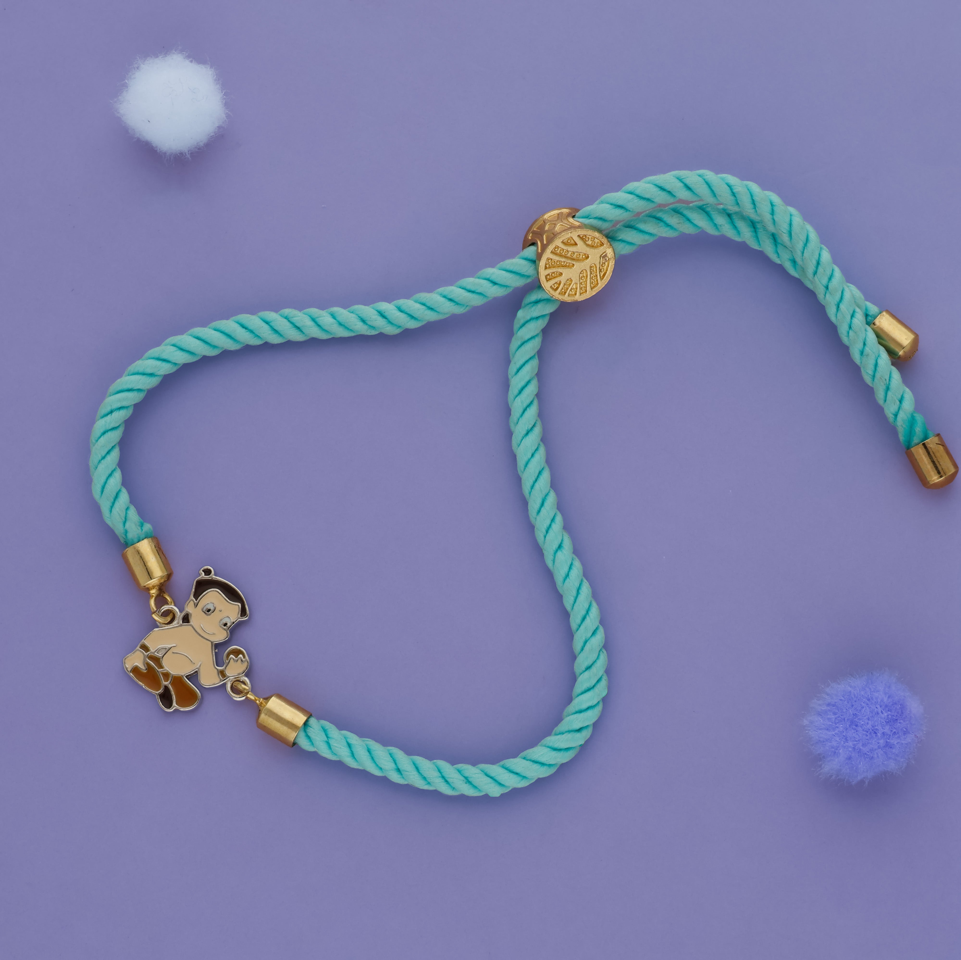 Little Bheem 925 Sterling Silver Kids Rakhi