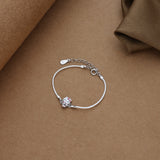 Tiny Kitty 925 Thread Silver Bracelet(1-5Yrs)