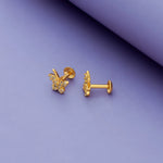 925 Silver Graceful Wings Kids Stud Earrings