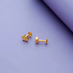 925 Silver Dainty Interlocking Square Kids Studs