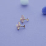 Violet Blossom 925 Sterling Silver Kids Stud (3+ Yrs)