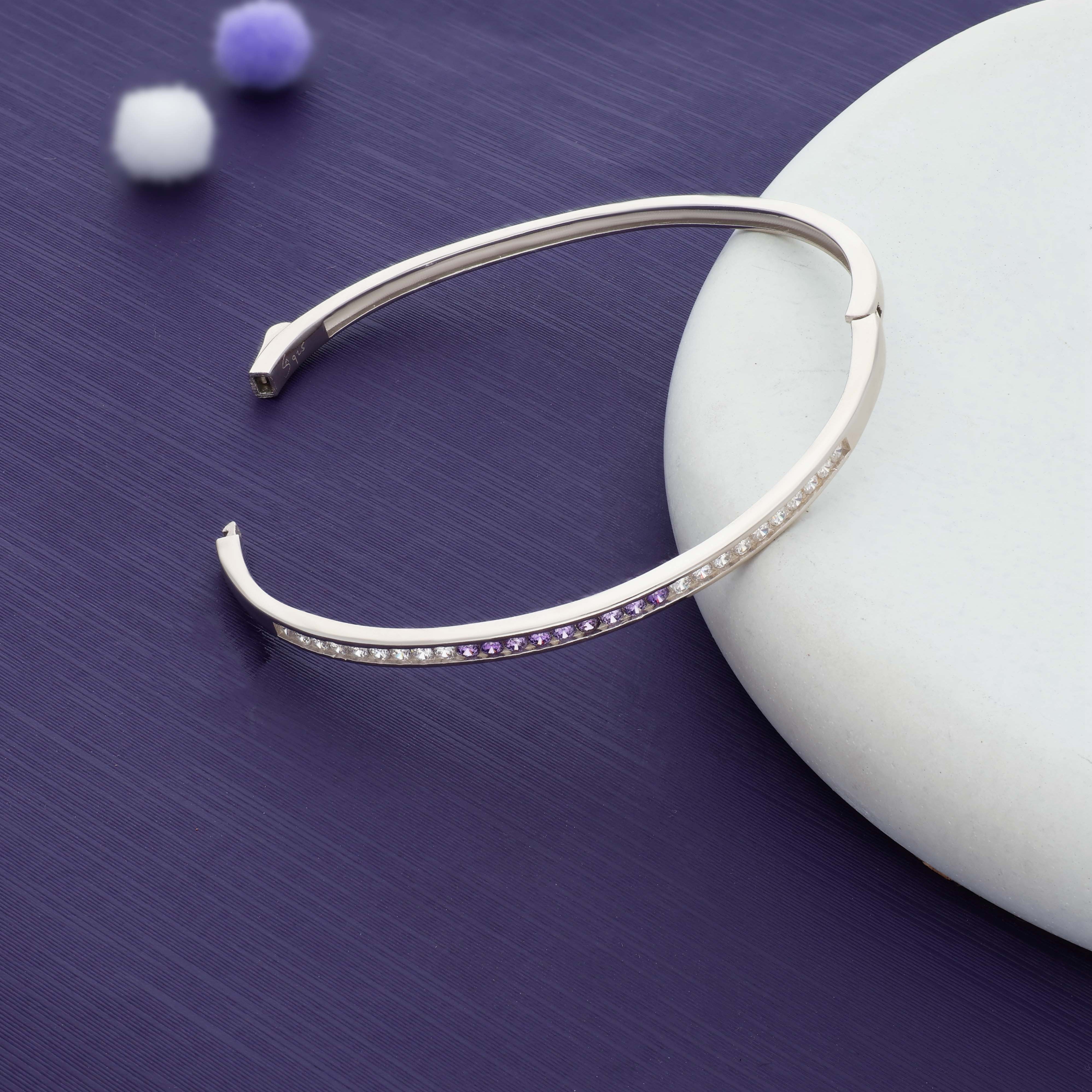 Thin Line Elegance 925 Silver Kada