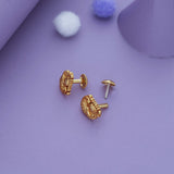 Mayurapriya Traditional 925 Gold Polish Silver Kid Earring