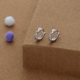 Crown Edge 925 Silver Kid Hoop Earring(3+ Yrs)