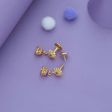 Swarna Latha Gold Polish 925 Silver Traditional Kid Earring