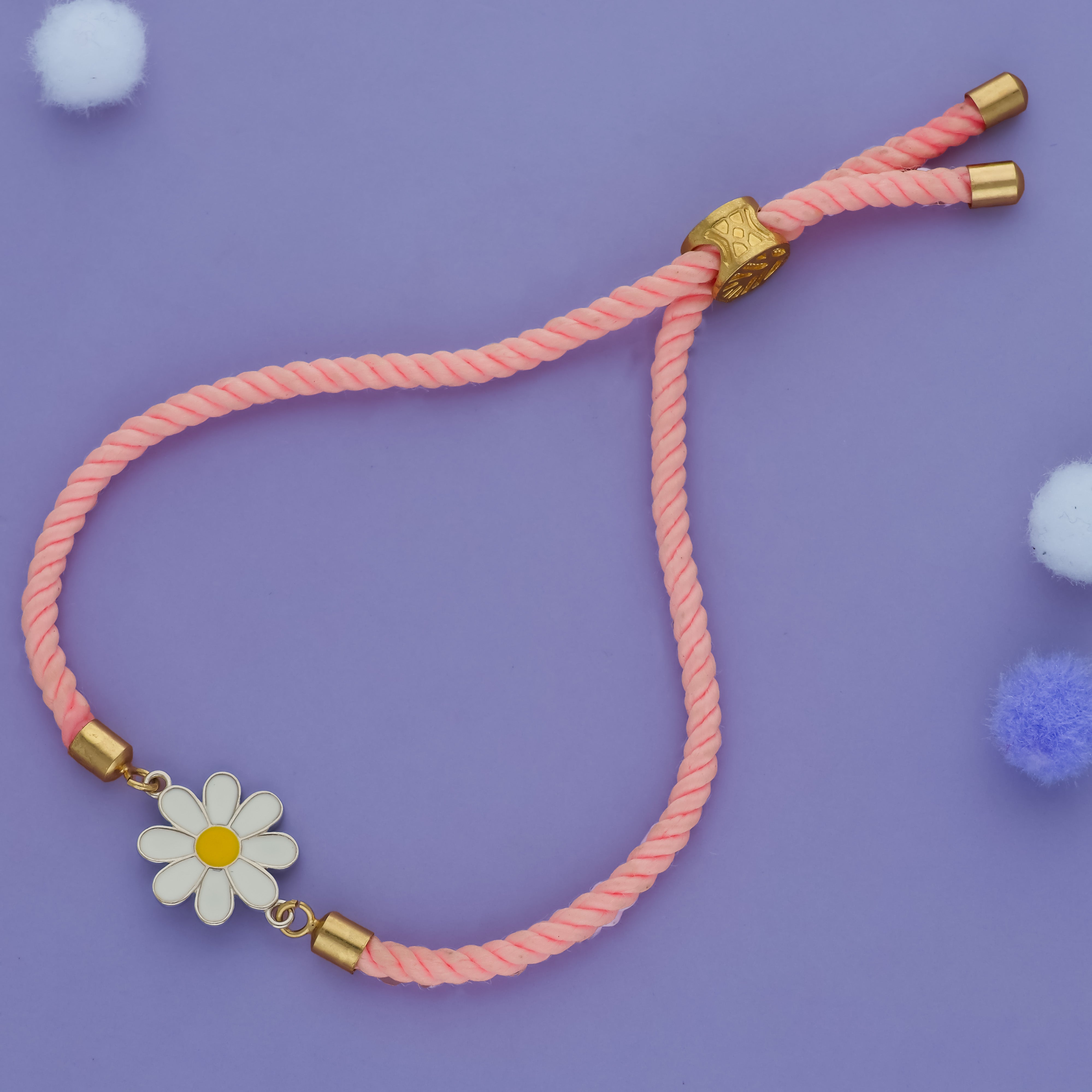 Daisy Bloom 925 Sterling Silver Kids Rakhi