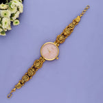 925 Silver Gold-Plated Temple Jewelry Watch