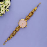 925 Silver Gold-Plated Temple Jewelry Watch