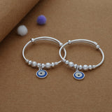 Blue Blessing 925 Silver Kids Bangles (0-3 Yrs)