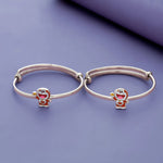 Playful Doraemon 925 Silver Baby Bangles (0-5 Yrs)