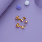 Mini Swarnam Gold Polish 925 Silver Jhumka