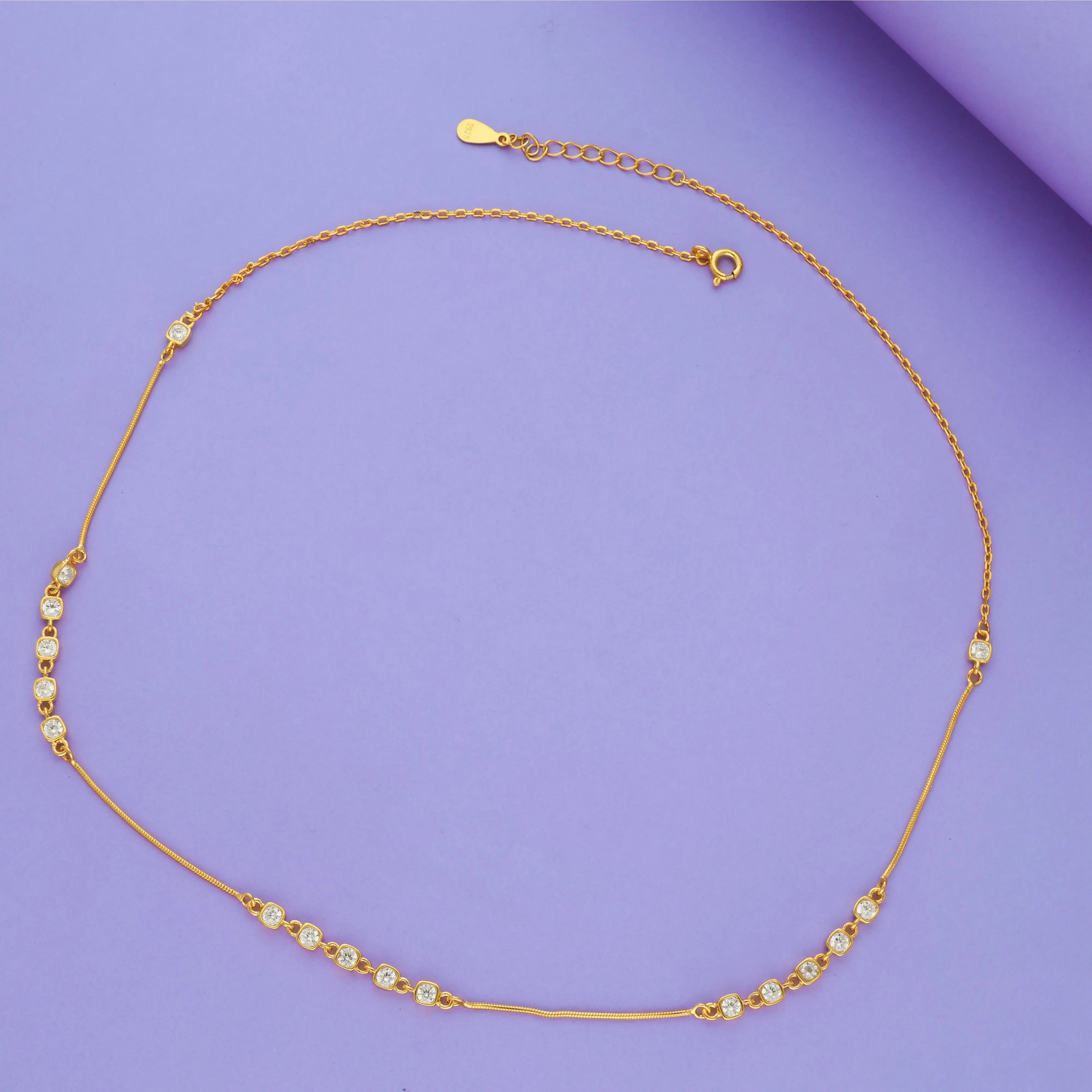 Festive Charm 925 Sterling Silver Chain Necklace
