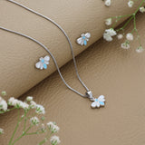 Petal Glow 925 Silver Kids Chain Pendant (3+ Years)