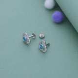 Bluebird Love 925 Silver Stud for Kids & Teen(10+ Yrs)