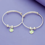 Mint Bloom 925 Sterling Silver Kid Bangles
