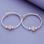 925 Silver Pastel Petal Kid Bangles
