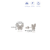 Butterfly Zirocon Silver Stud(3+ Yrs)